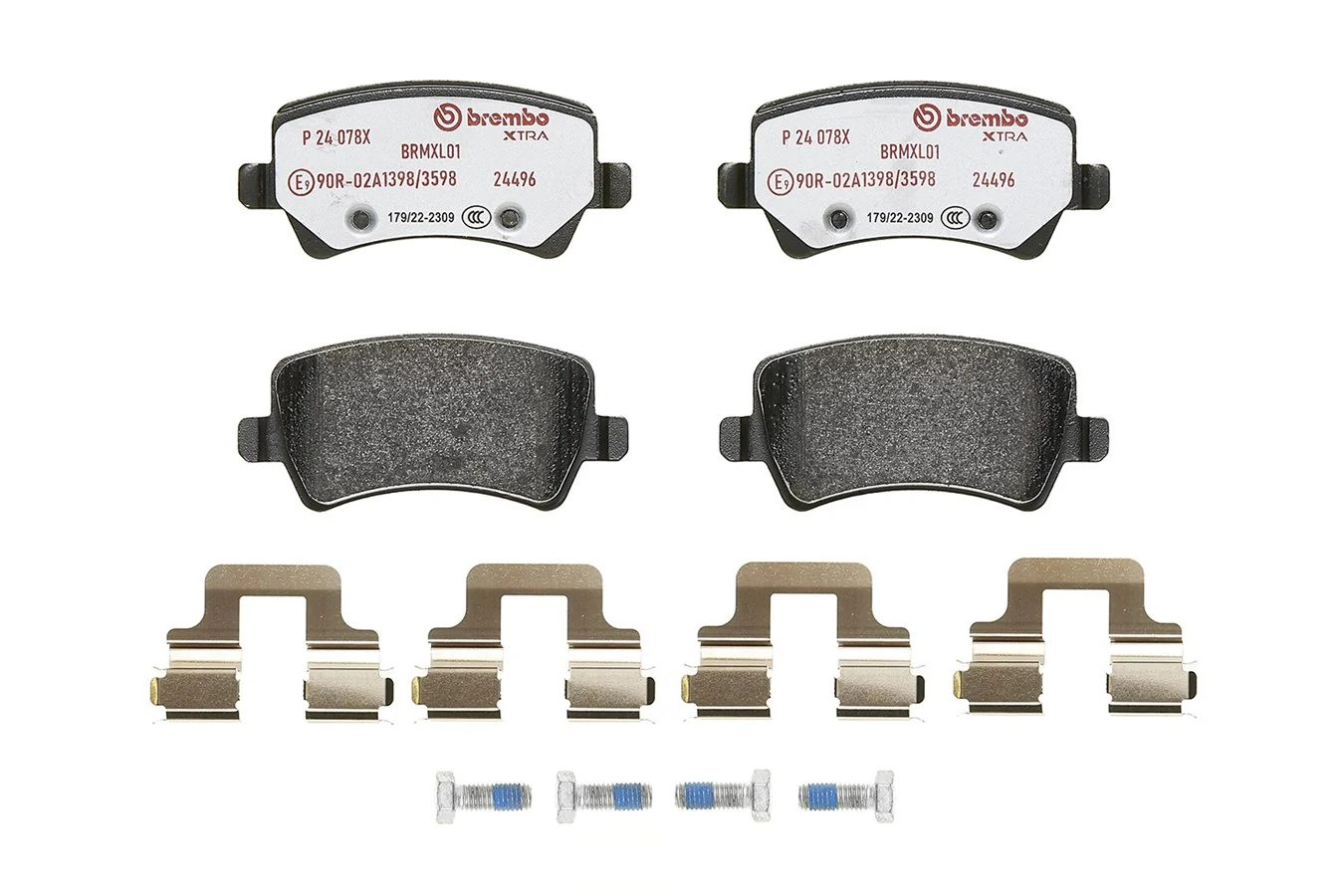 Kit de plaquettes de frein, frein à disque BREMBO P 24 078X