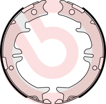 Jeu de mâchoires de frein, frein de stationnement BREMBO S 83 542