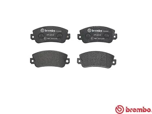 Kit de plaquettes de frein, frein à disque BREMBO P 23 013