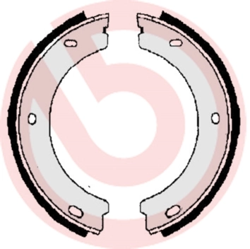 Jeu de mâchoires de frein, frein de stationnement BREMBO S 61 518