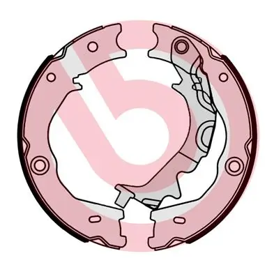 Jeu de mâchoires de frein, frein de stationnement BREMBO S 30 540