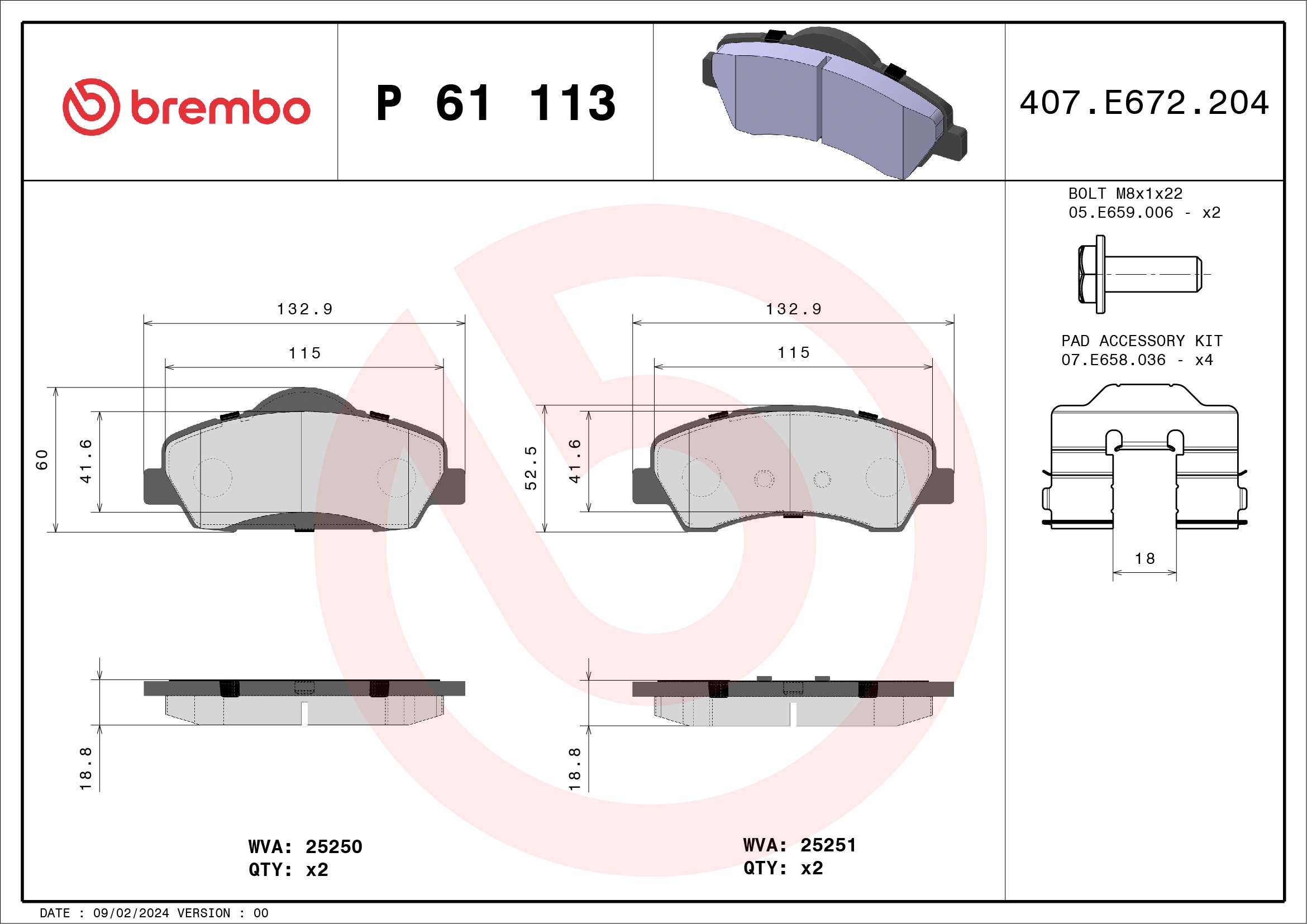 BREMBO P 61 113