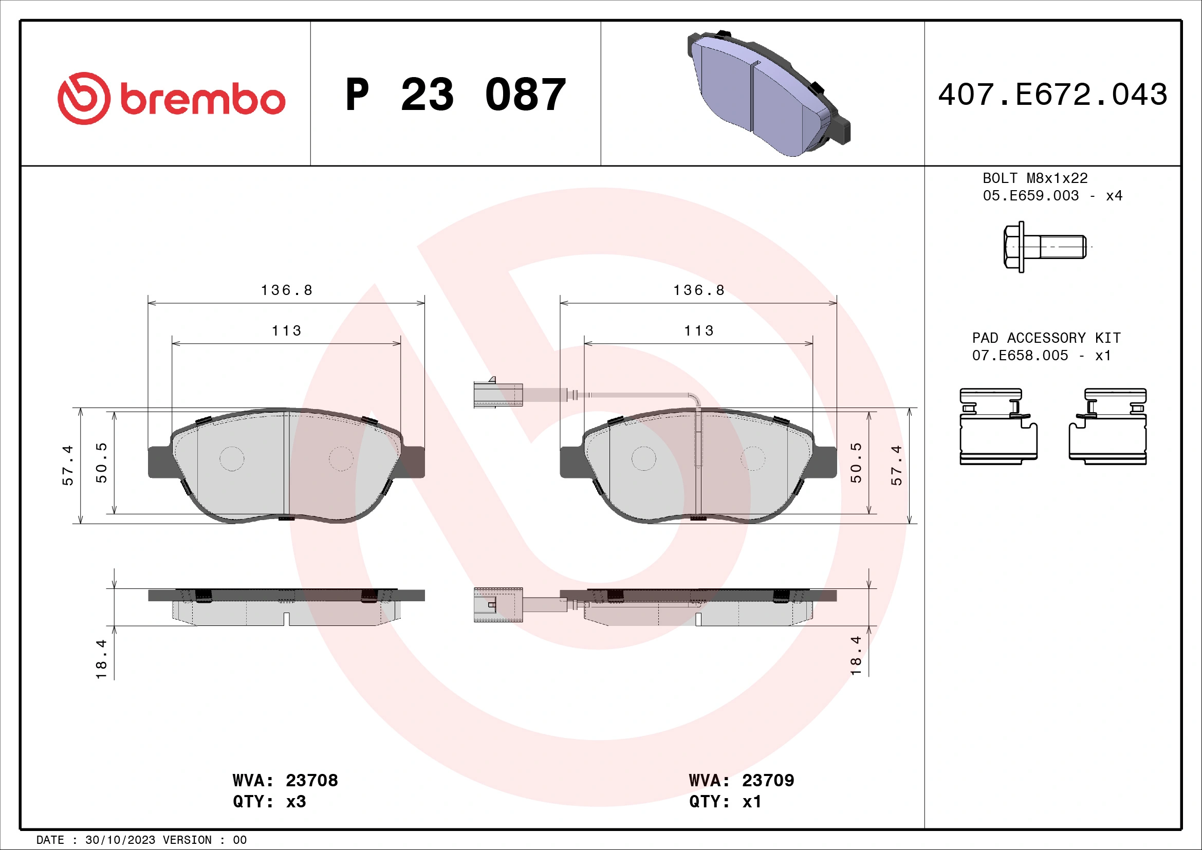BREMBO P 23 087