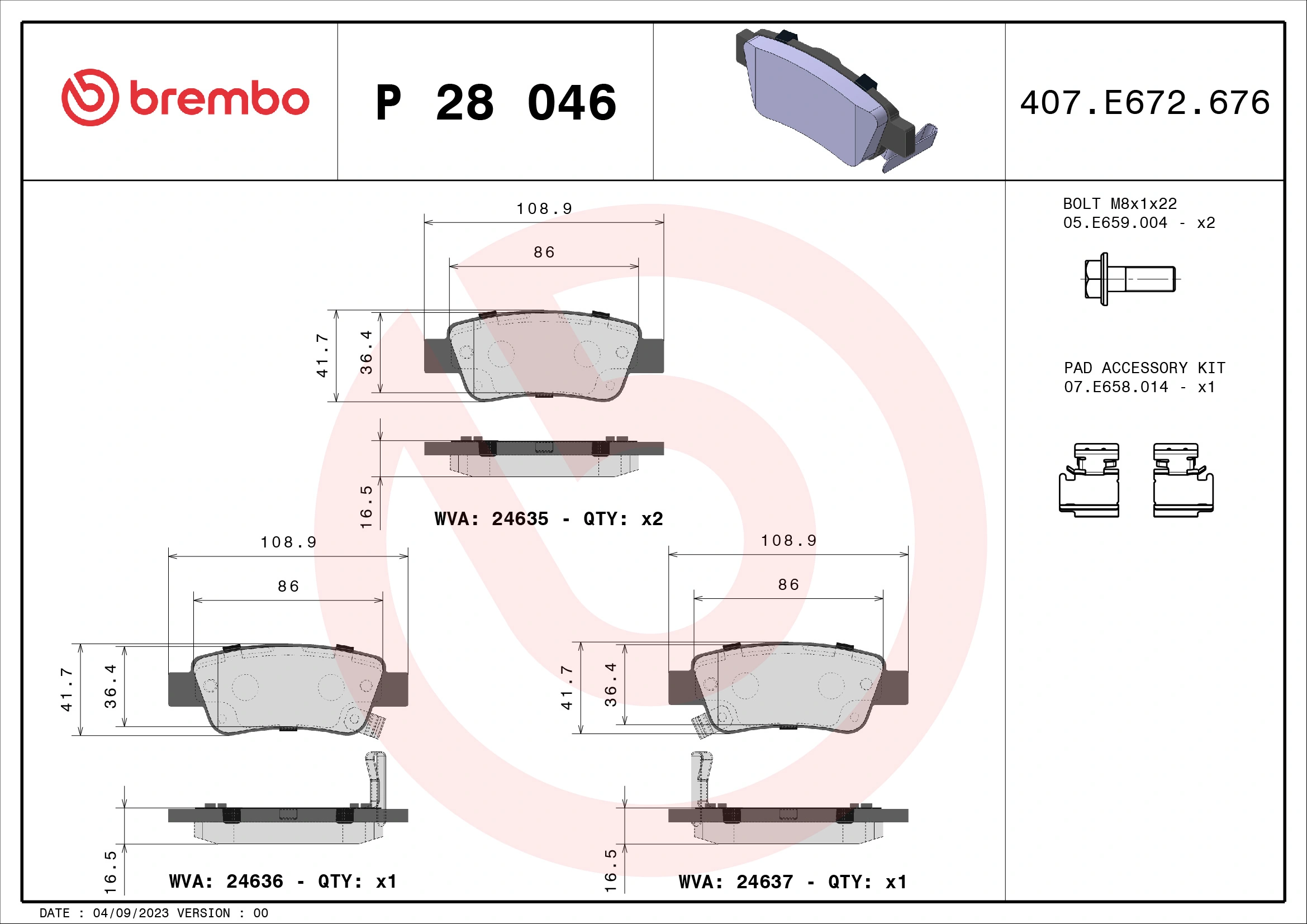 BREMBO P 28 046