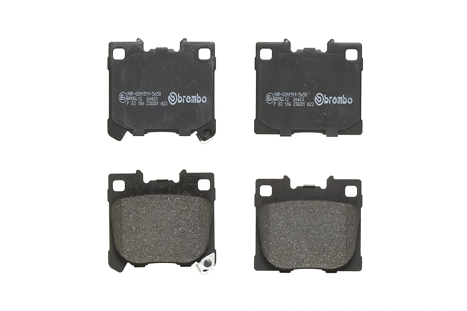 Kit de plaquettes de frein, frein à disque BREMBO P 83 186
