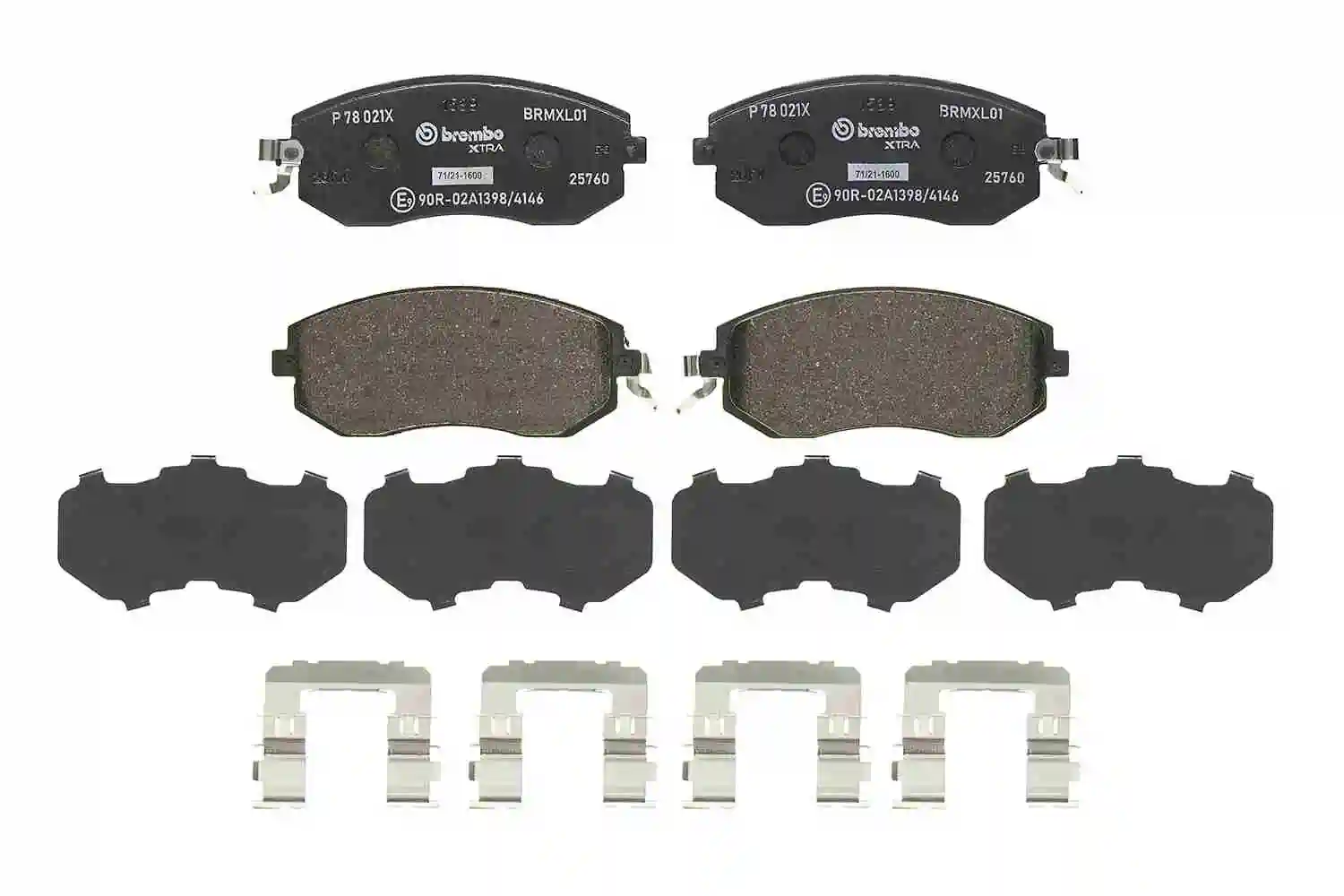 Kit de plaquettes de frein, frein à disque BREMBO P 78 021X