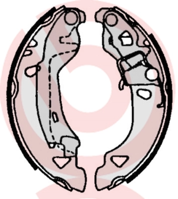 Jeu de mâchoires de frein BREMBO S 23 513