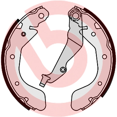 Jeu de mâchoires de frein BREMBO S 10 514