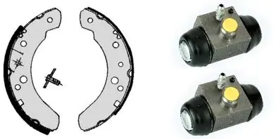 Jeu de mâchoires de frein BREMBO H 24 070