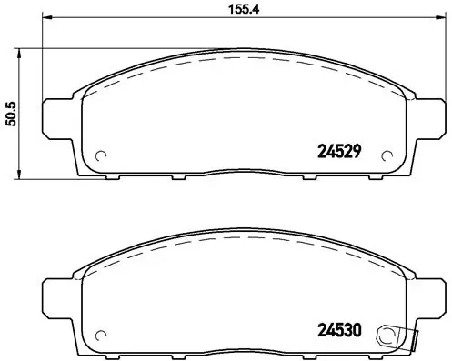 BREMBO P54038 — Колодки гальмівні дискові