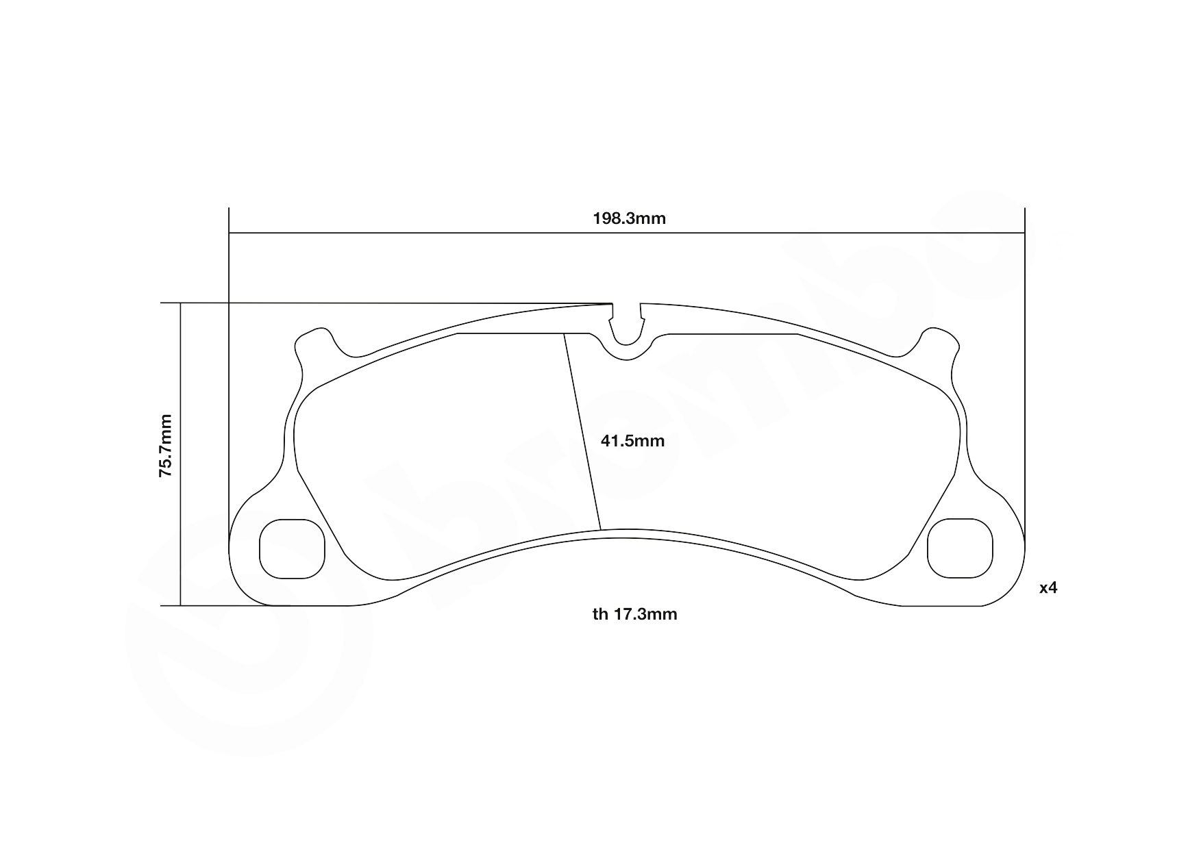 Kit de plaquettes de freins de haute performance BREMBO 07.B314.76