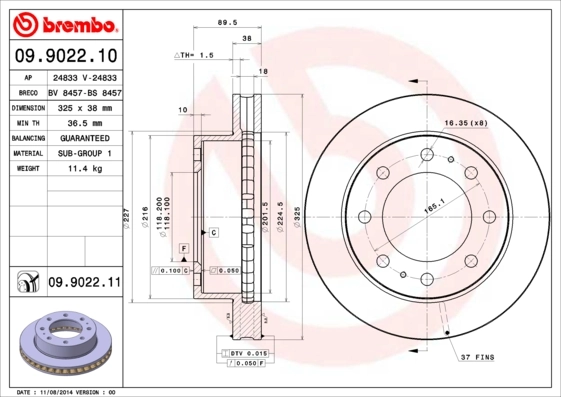 BREMBO 09.9022.11
