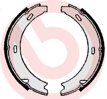 Jeu de mâchoires de frein, frein de stationnement BREMBO S 50 508