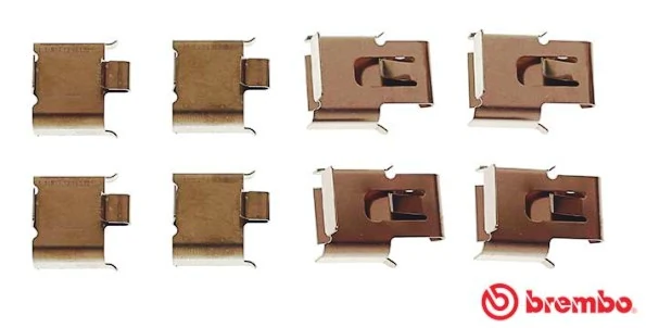 Kit d'accessoires, plaquette de frein à disque BREMBO A 02 284