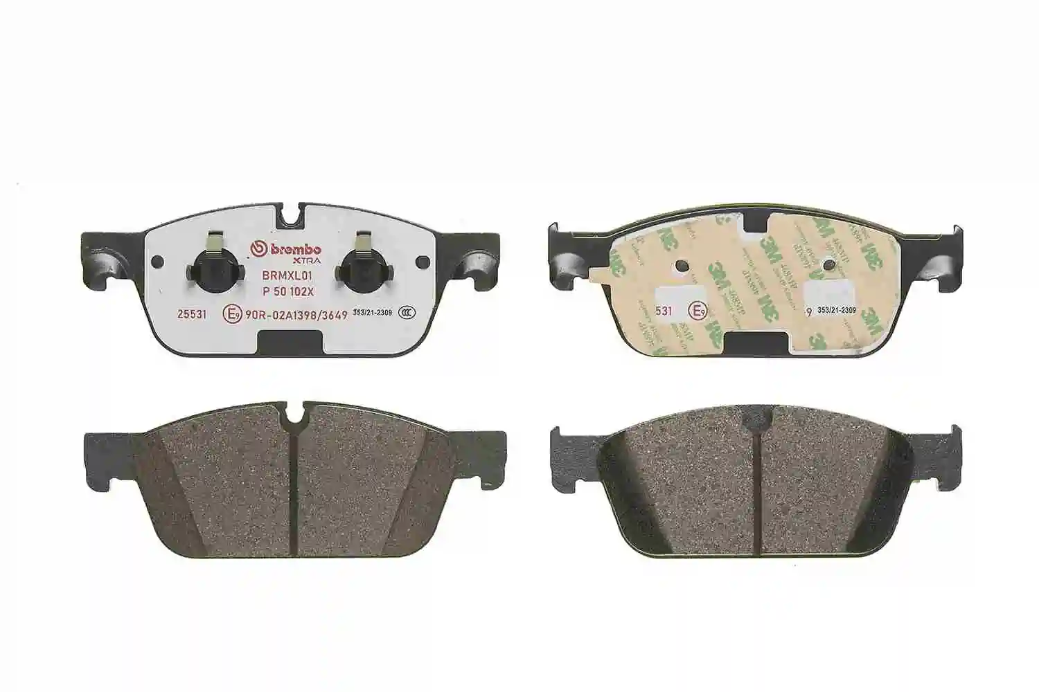 Kit de plaquettes de frein, frein à disque BREMBO P 50 102X