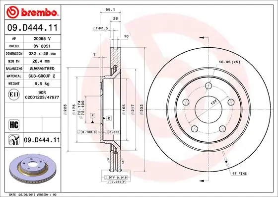 BREMBO 09.D444.11