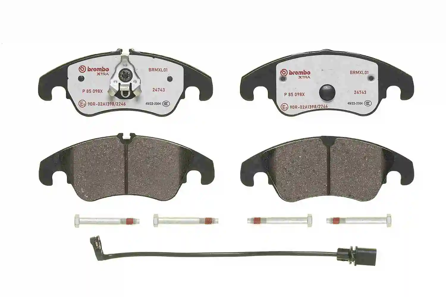Kit de plaquettes de frein, frein à disque BREMBO P 85 098X