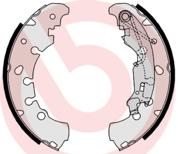 Jeu de mâchoires de frein BREMBO S 23 530