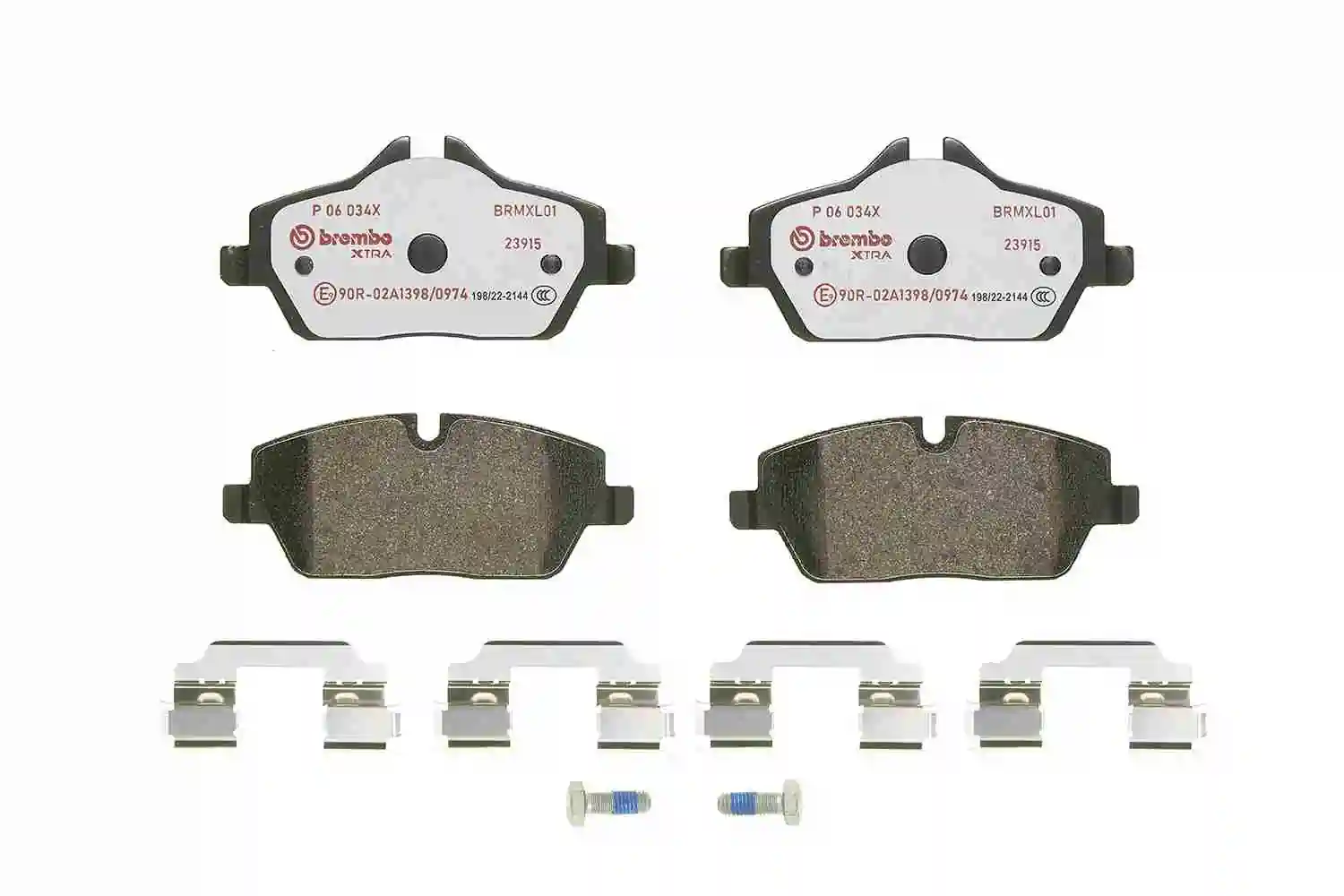 Kit de plaquettes de frein, frein à disque BREMBO P 06 034X
