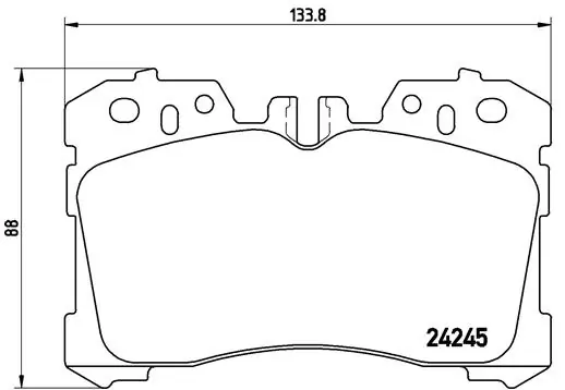 Kit de plaquettes de frein, frein à disque BREMBO P 83 075