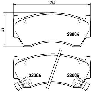 Kit de plaquettes de frein, frein à disque BREMBO P 56 033