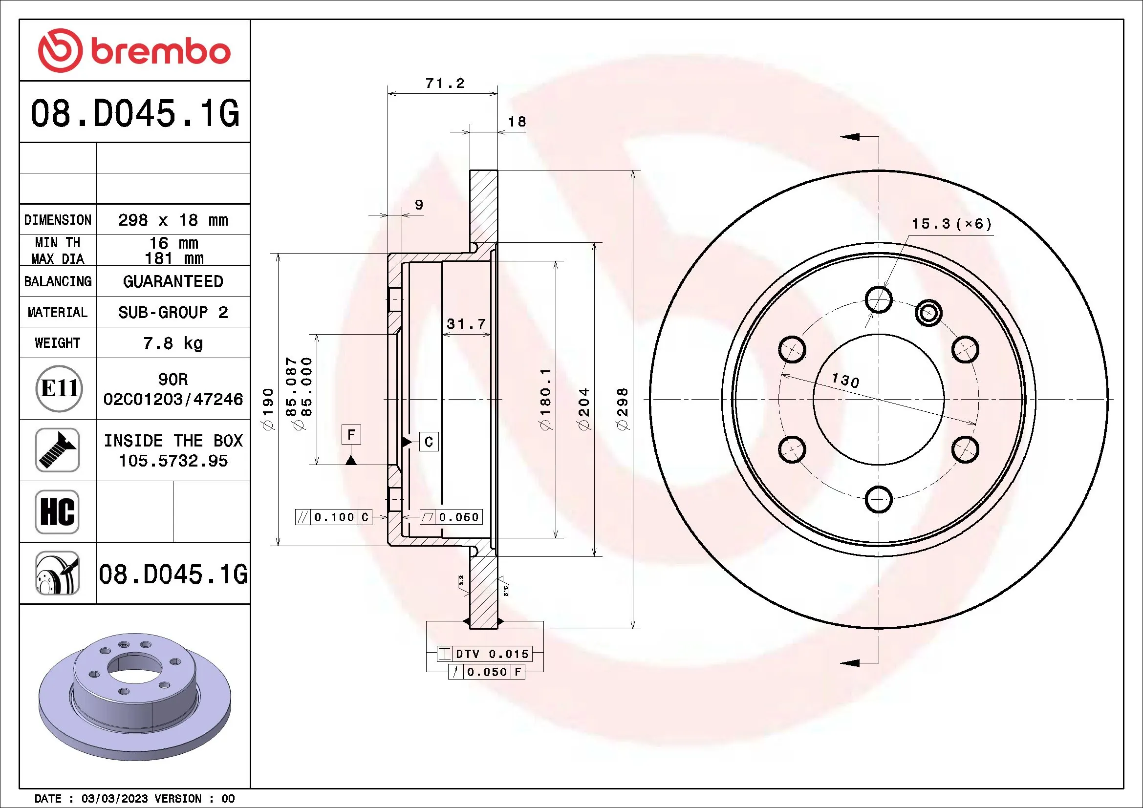 Kit de freins, frein à disques BREMBO KT 10 055