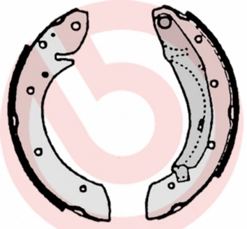 Jeu de mâchoires de frein BREMBO S 61 522