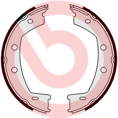 Jeu de mâchoires de frein, frein de stationnement BREMBO S 44 508