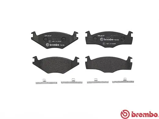 Kit de plaquettes de frein, frein à disque BREMBO P 85 024