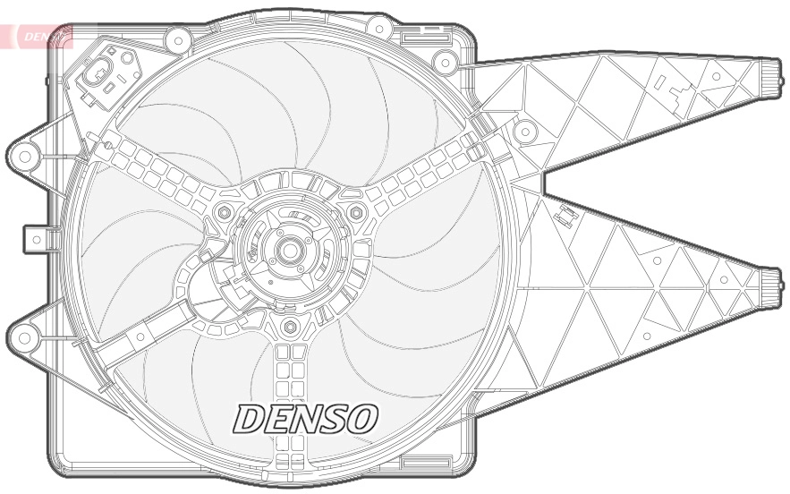 Ventilateur, refroidissement du moteur DENSO DER09092