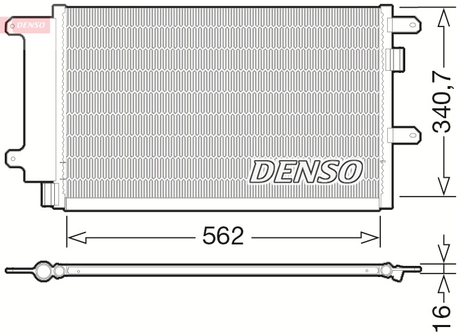 Condenseur, climatisation DENSO DCN12003
