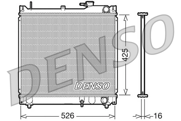Radiateur, refroidissement du moteur DENSO DRM47015