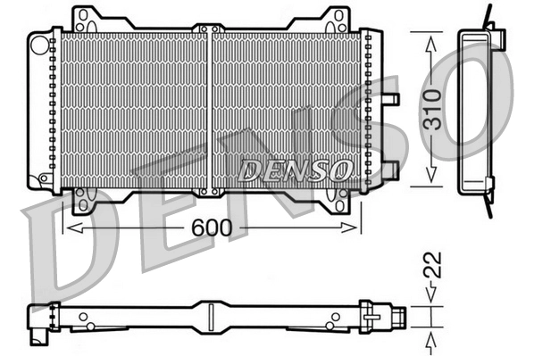 Radiateur, refroidissement du moteur DENSO DRM10013
