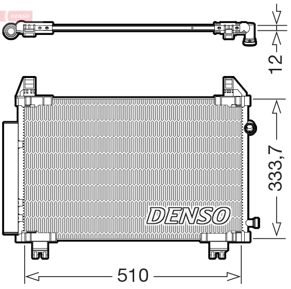 Condenseur, climatisation DENSO DCN50062