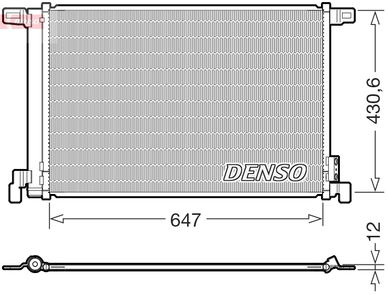 Condenseur, climatisation DENSO DCN02050