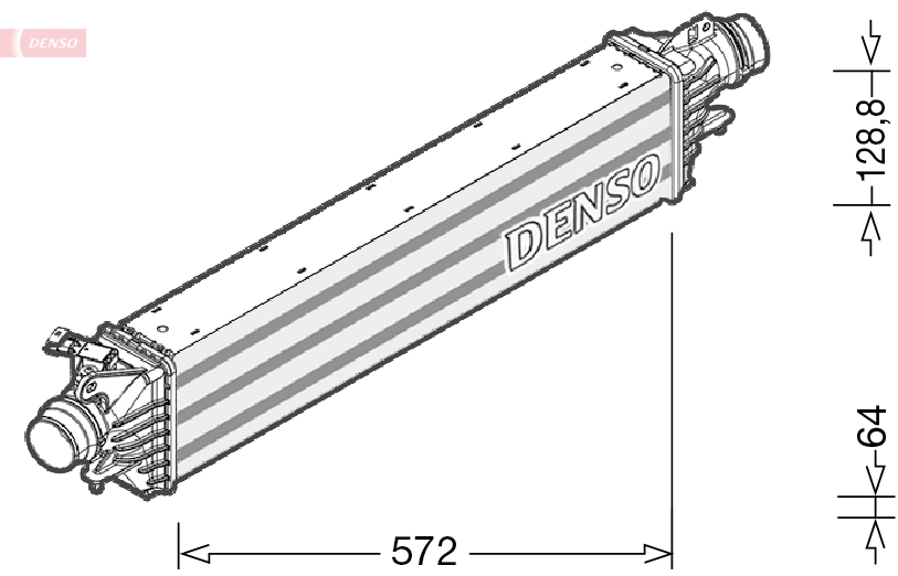 Intercooler, échangeur DENSO DIT20006