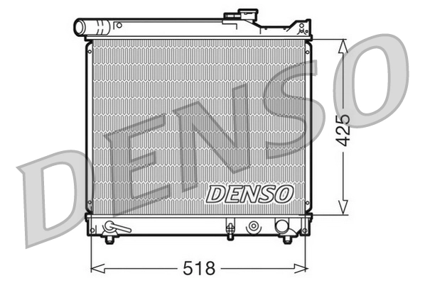 Radiateur, refroidissement du moteur DENSO DRM47012