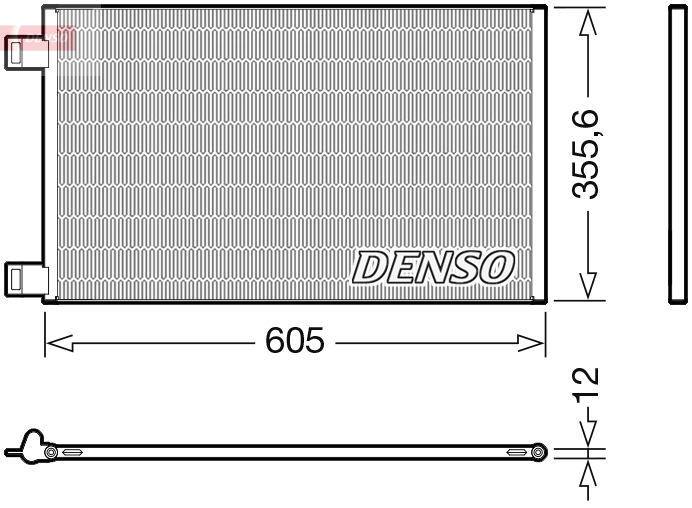 Condenseur, climatisation DENSO DCN23041