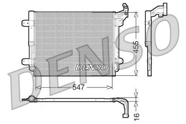 Condenseur, climatisation DENSO DCN32062