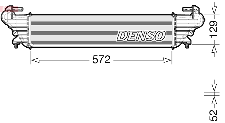 Intercooler, échangeur DENSO DIT09121