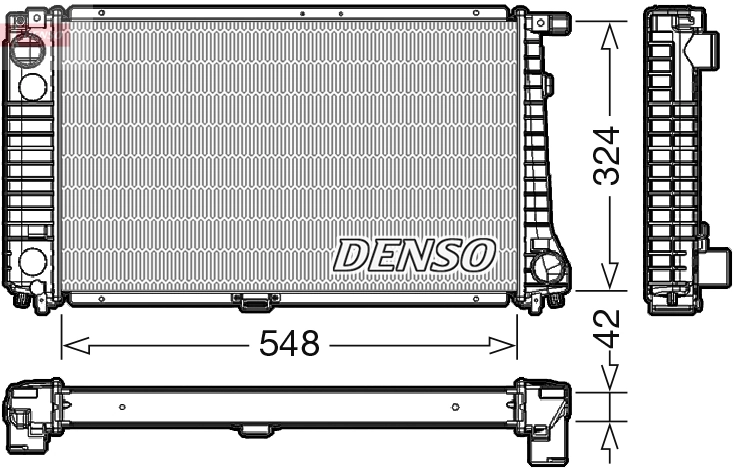 Radiateur, refroidissement du moteur DENSO DRM05016