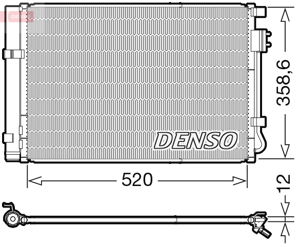 Condenseur, climatisation DENSO DCN41011