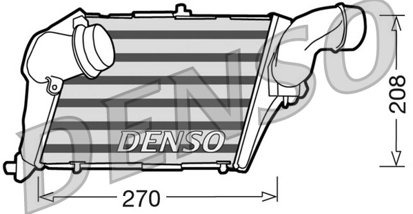 Intercooler, échangeur DENSO DIT02012