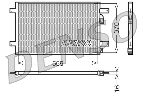 Condenseur, climatisation DENSO DCN32014