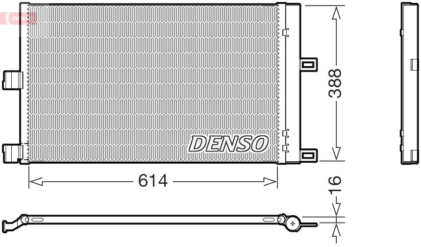 Condenseur, climatisation DENSO DCN99080