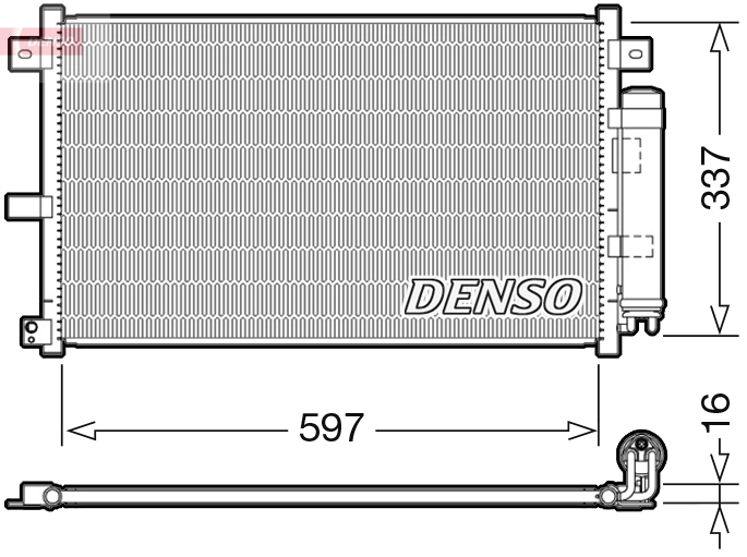 Condenseur, climatisation DENSO DCN44001