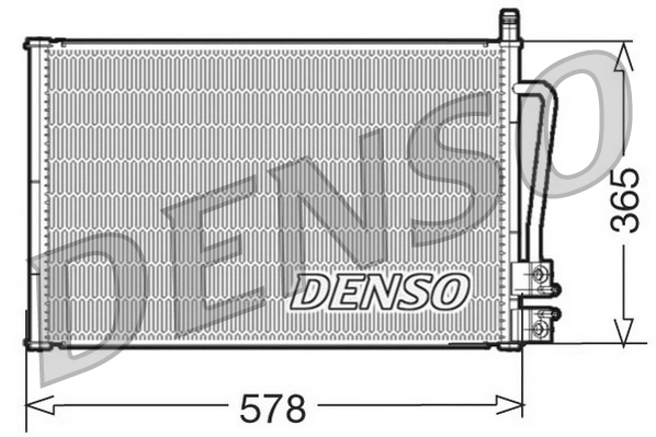 Condenseur, climatisation DENSO DCN10008