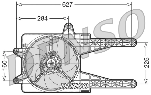 Ventilateur, refroidissement du moteur DENSO DER09013