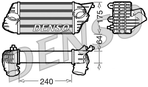 Intercooler, échangeur DENSO DIT09120