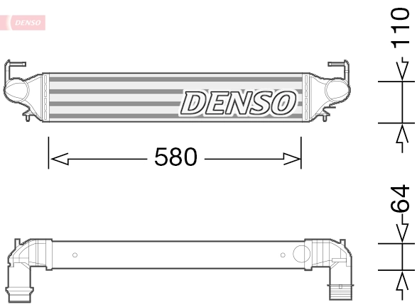Intercooler, échangeur DENSO DIT09118